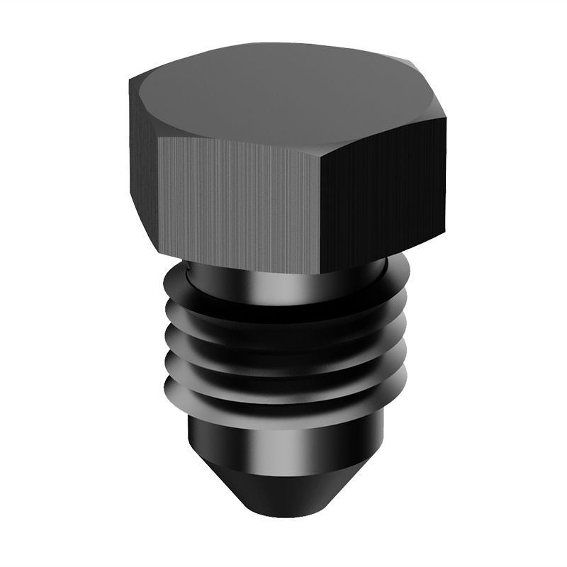 Block Off Cap Male Pipe Adapter Fitting Plug Liga de alumínio